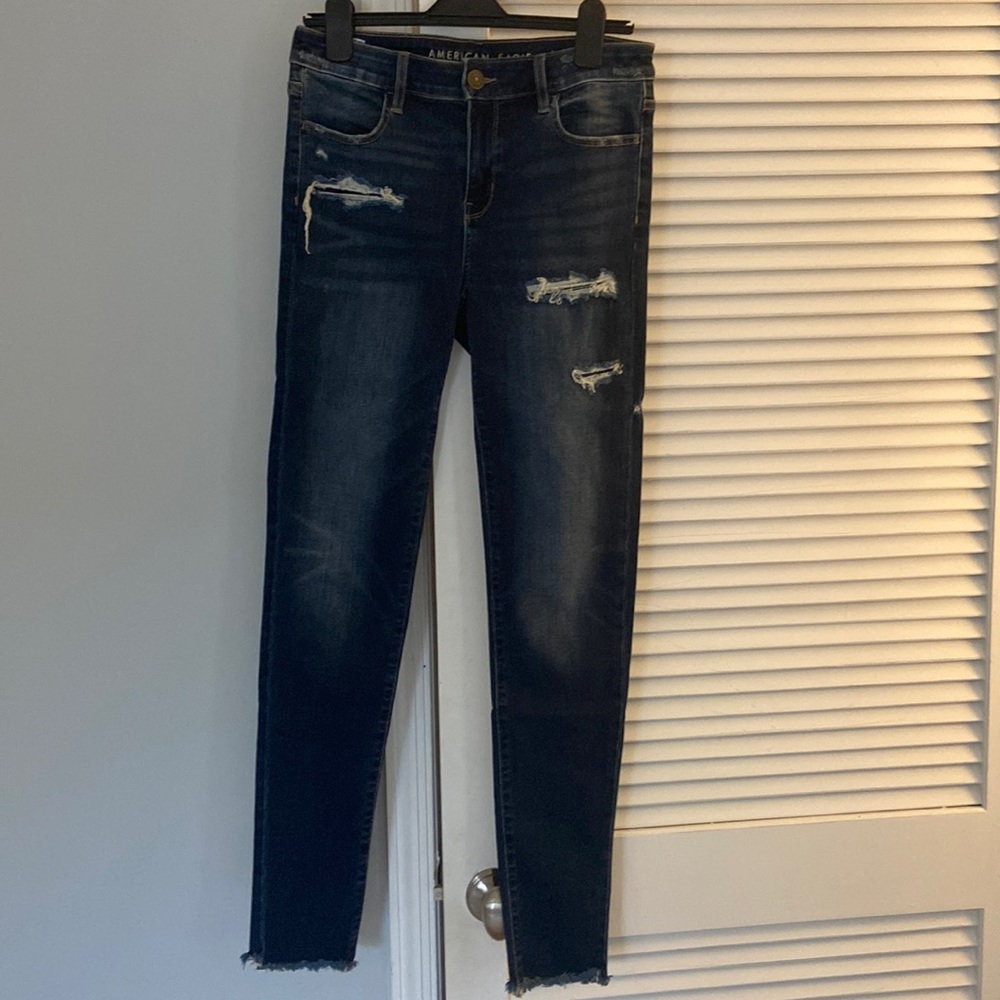 American eagle dark wash jeggings